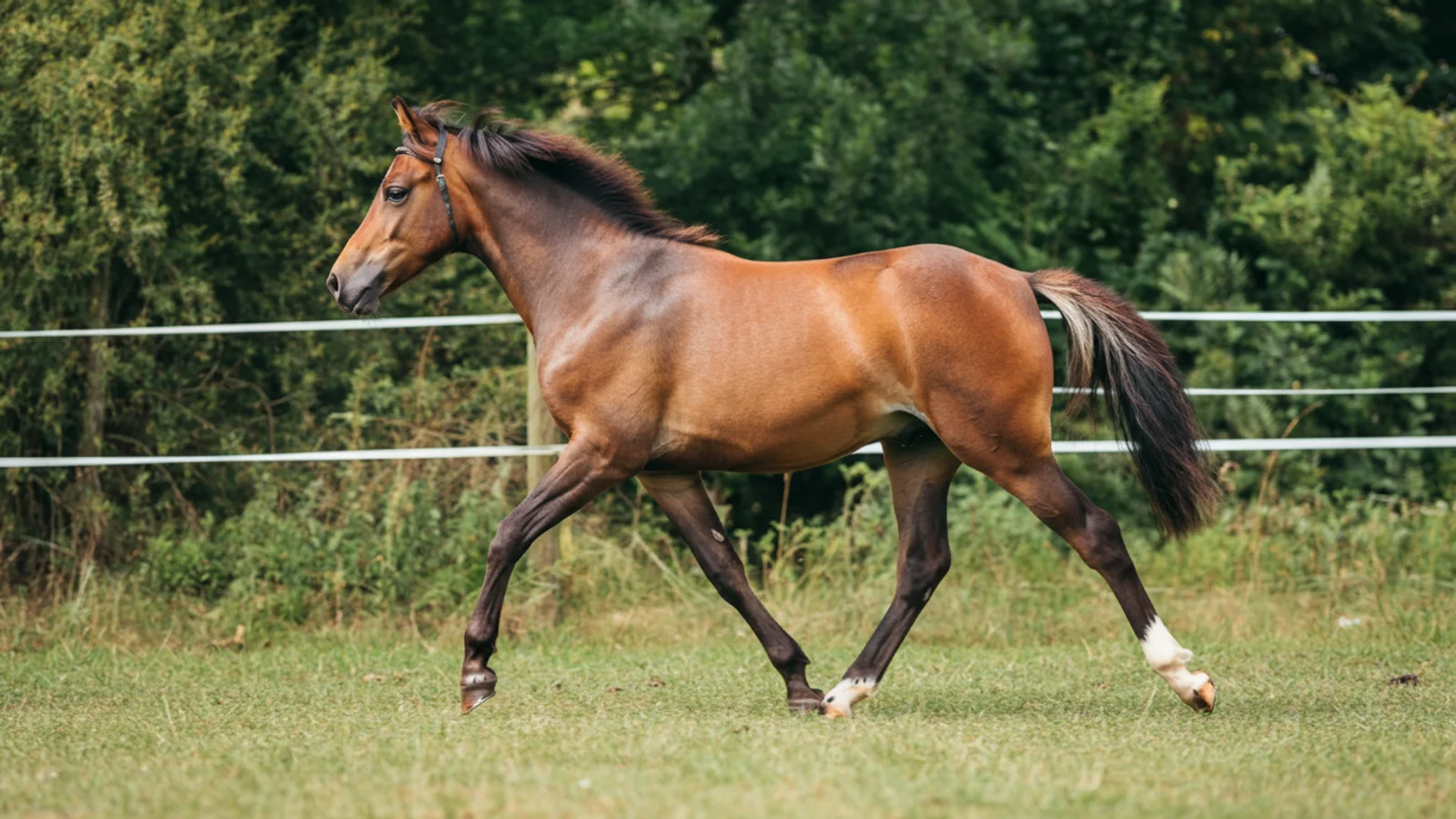 Deutsches Reitpony im Alltag