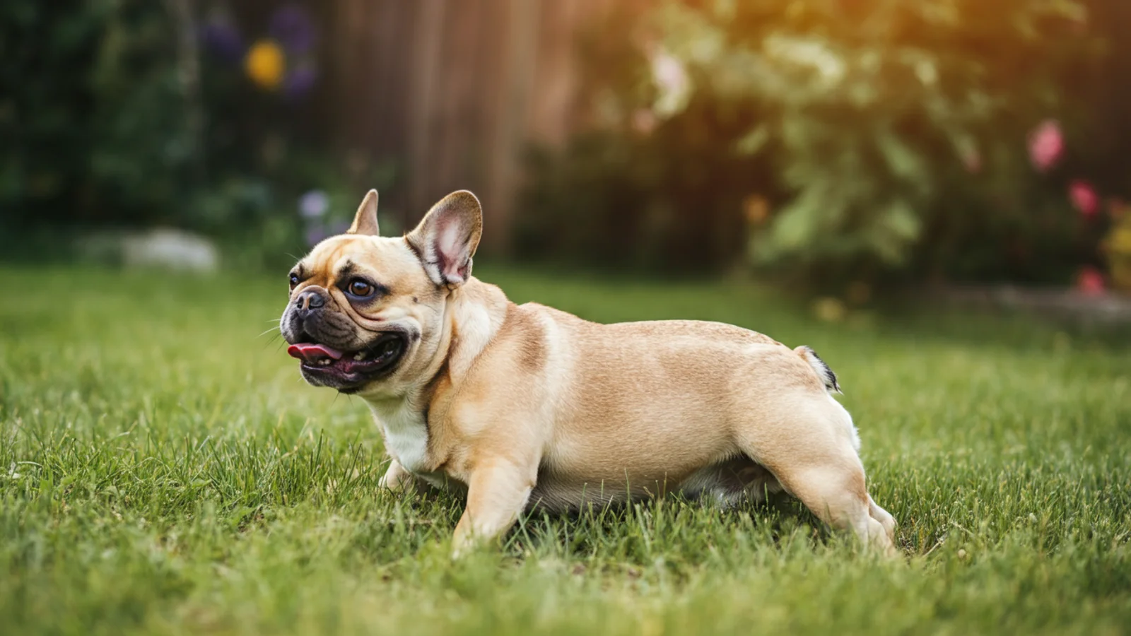 Franzoesische Bulldogge im Alltag