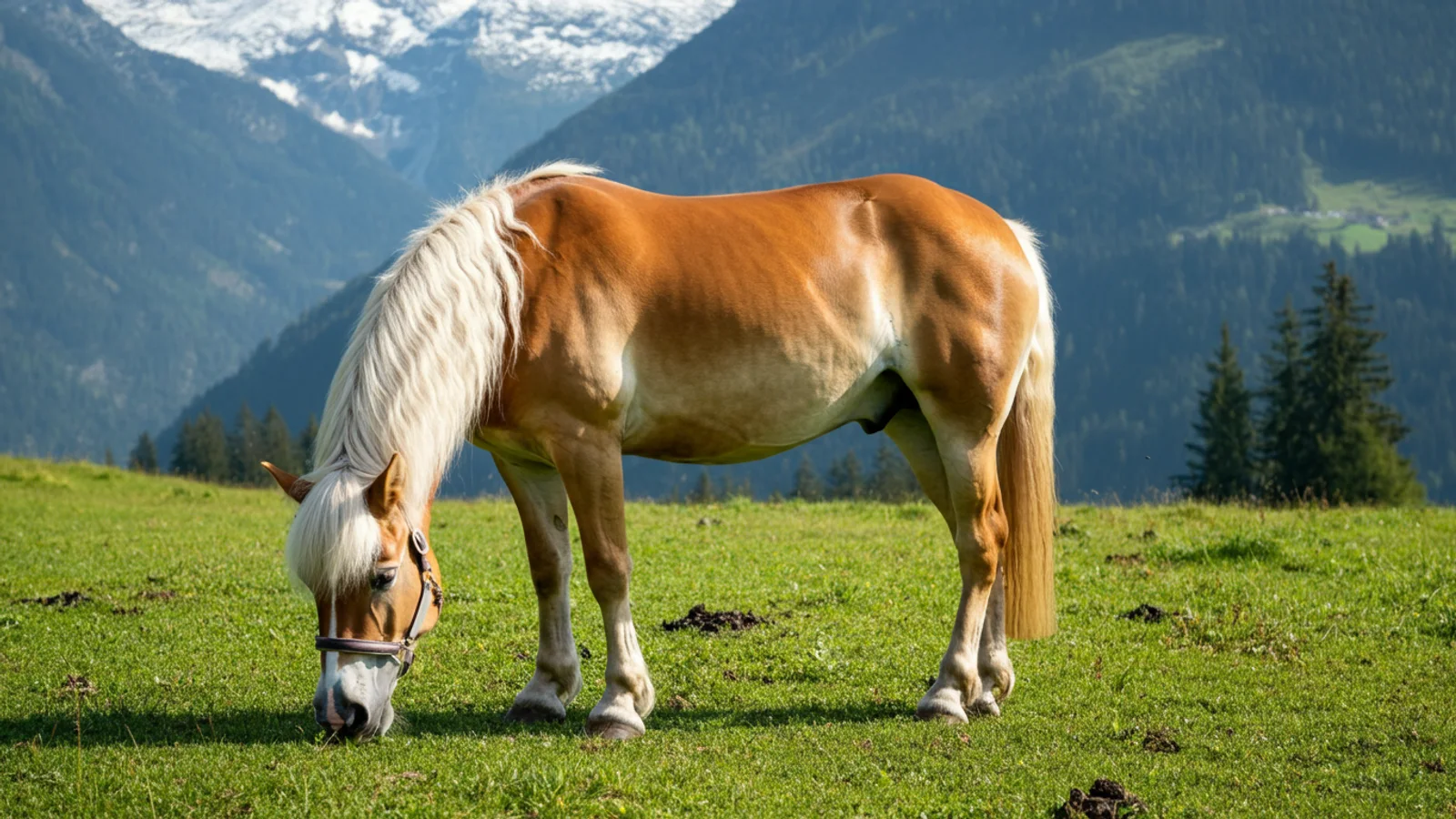 Haflinger im Alltag