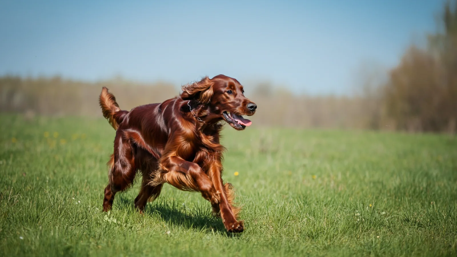 Irish Setter im Alltag